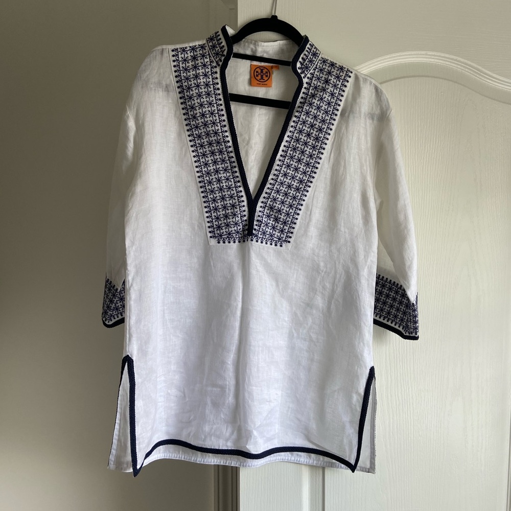 Tory Burch- linen dress / cover up